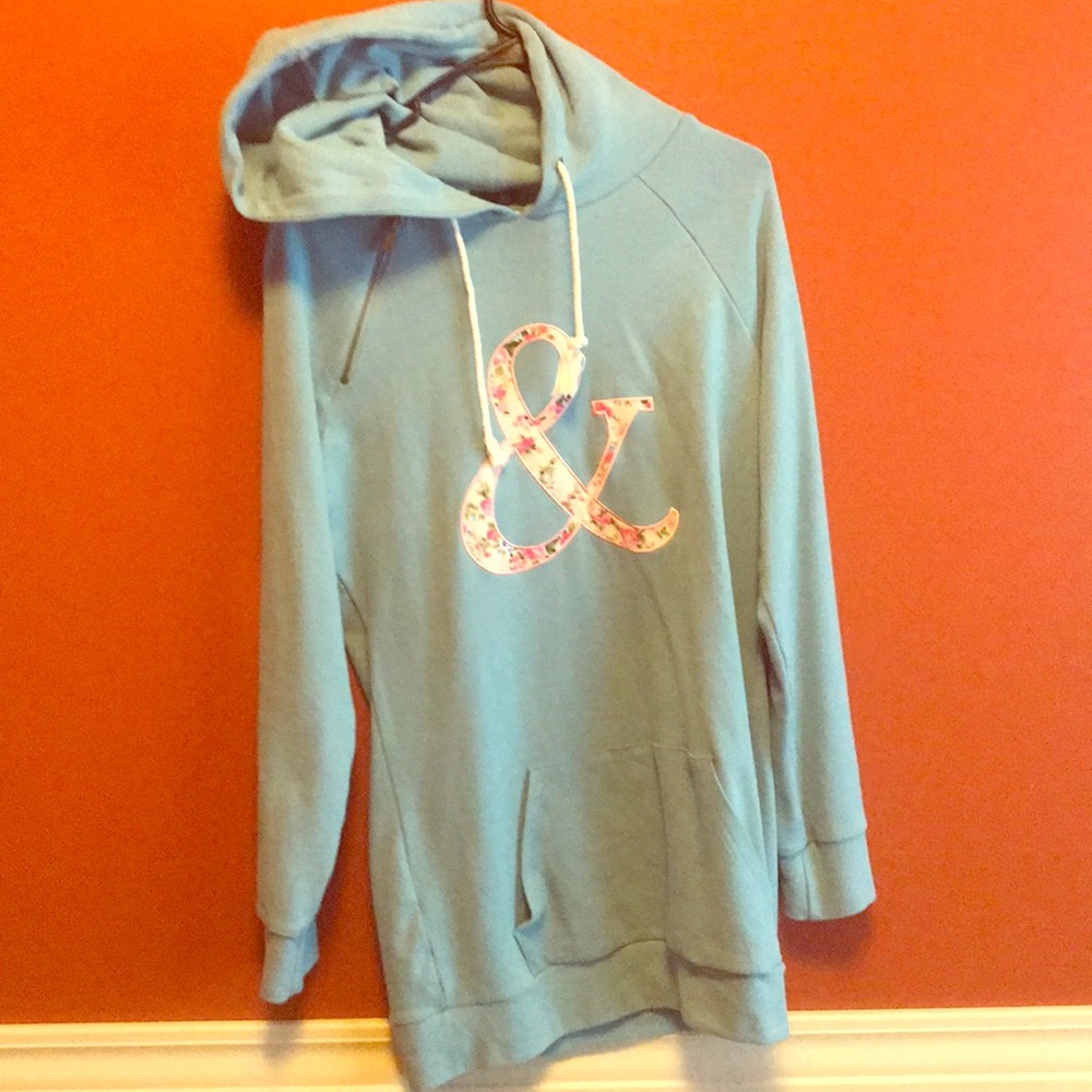 Light blue comfy hoodie